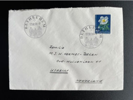 SWITZERLAND 1958 LETTER BETHLEHEM BERN TO UTRECHT 17-12-1958 ZWITSERLAND SUISSE SCHWEIZ - Brieven En Documenten