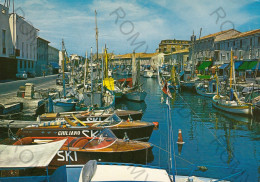 CARTOLINA  C5 CESENATICO,CESENA,EMILIA ROMAGNA-PORTO CANALE-MARE,SOLE,VACANZA,BARCHE A VELA,BELLA ITALIA,VIAGGIATA 1969 - Cesena