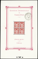 ** N°1b Exposition Philatélique De Paris, Avec Càd Du Premier Jour D'émission 2.5.1925 Hors Timbres, Neuf **, Infime Fro - Sonstige & Ohne Zuordnung