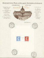 Obl N°2a Exposition Philatélique Internationale De Strasbourg 1927, Avec Cachet De L'exposition Hors Timbres, Sur Petite - Sonstige & Ohne Zuordnung