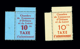 ** N°2/3 Chambre De Commerce D'Orléans, Neuf **, TB. Signé A.Brun - Stamps