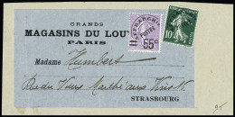 Lettre N°47 +51 Sur Bande D'envoi Des Grands Magasins Pour Strasbourg (Bas-Rhin), TB - Otros & Sin Clasificación