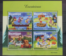 Mosambik 4 Briefmarke Blatt Aus 2019 Postfrisch Pfadfinder #WQ667 - Mozambique