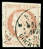 Obl N°15 2 C Rouge-brun, Obl. CàD Saigon Cochinchine 17 Avr. 1880, TB. Signé Calves - Other & Unclassified