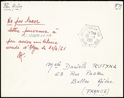 Lettre GUERRE D'ALGERIE Lettre En Franchise écrite Par Le Soldat P.Aubin (SP 88010 AFN) Adressée à Belleu (Aisne) Avec C - Autres & Non Classés