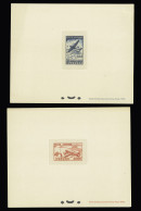 Epreuve POSTE AERIENNE N°4 Et 5 100f Rouge Et 200f Bleu, En 2 épreuves De Luxe. N°5 Pli D'angle, B/TB - Otros & Sin Clasificación