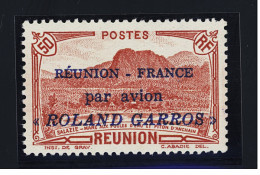 * N°1 50c Rouge Roland Garros, Neuf (* Quasi-invisible), TB - Poste Aérienne