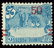 * N°99c 50c Sur 25c Bleu, Variété Surcharge Renversée Et à Cheval, Neuf *, TB - Altri & Non Classificati