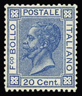 * N°23 20c Bleu, Neuf Avec Légère Trace De Charnière, TTB. Cert. Brutto - Zonder Classificatie