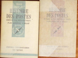 Eugène Vaillé, Histoire Des Postes (2 Volumes), PUF, 1946 - Autres & Non Classés