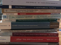 12 Catalogues Dont Nombreux Feldman, Véritable Encyclopédie Des TP Rares ; Autriche, Grande-Bretagne, Suisse, Allemagne, - Other & Unclassified