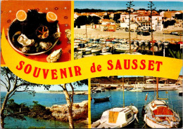 23-3-2024 (3 Y 46) France (posted 1981) Sasset (with Oyster / Huitres) Seashell - Coquillages - Pesci E Crostacei