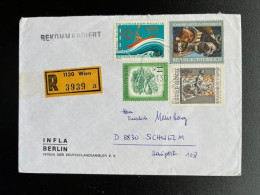 AUSTRIA 1987 REGISTERED LETTER VIENNA WIEN TO SCHWELM 12-08-1987 OOSTENRIJK OSTERREICH EINSCHREIBEN - Storia Postale