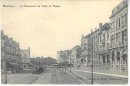 DE HAAN.  WENDUYNE. LE BOULEVARD De SMET De NAEYER. ANIMATION TRAM. - De Haan