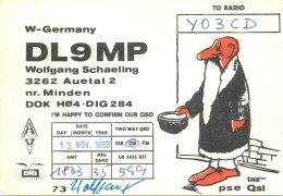 Germany Federal Republic Radio Amateur QSL Card Y03CD DL9MP - Radio Amatoriale