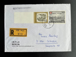 AUSTRIA 1987 REGISTERED LETTER VIENNA WIEN TO SCHWELM 23-09-1987 OOSTENRIJK OSTERREICH EINSCHREIBEN - Covers & Documents