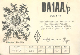 Germany Federal Republic Radio Amateur QSL Card Y03CD DA1AA - Radio Amatoriale