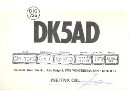 Germany Federal Republic Radio Amateur QSL Card Y03CD DK5AD - Radio Amatoriale