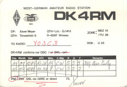 Germany Federal Republic Radio Amateur QSL Card Y03CD DK4RM - Radio Amatoriale