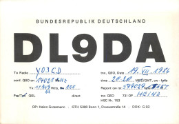 Germany Federal Republic Radio Amateur QSL Card Y03CD DL9DA - Amateurfunk