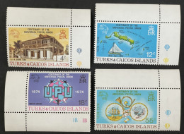 TURKS - MNH** - 1974 Universal Postal Union Centenary  - # 426/429 - Turks & Caicos (I. Turques Et Caïques)