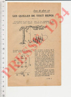 2 Vues Doc 1934 Les Quilles De Tout Repos Jeu Plein Air + Humour Cuisine Armée Rata  250/41 - Zonder Classificatie