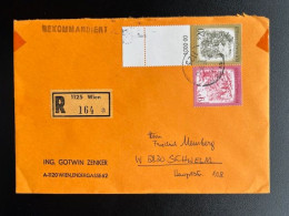 AUSTRIA 1991 REGISTERED LETTER VIENNA WIEN TO SCHWELM 09-09-1991 OOSTENRIJK OSTERREICH EINSCHREIBEN - Covers & Documents