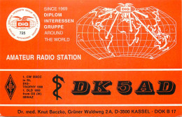 Germany Federal Republic Radio Amateur QSL Card DK5AD - Amateurfunk