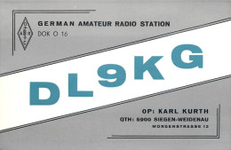 Germany Federal Republic Radio Amateur QSL Card DL9KG - Amateurfunk