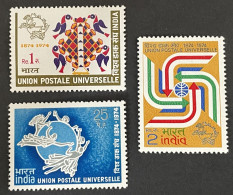 INDIA - MNH** - 1974 Universal Postal Union Centenary  - # 740/742 - Nuovi