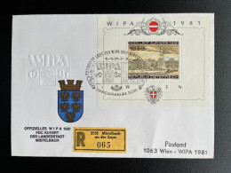 AUSTRIA 1981 REGISTERED COVER WIPA MISTELBACH AN DER ZAYA 20-02-1981 OOSTENRIJK OSTERREICH EINSCHREIBEN - Brieven En Documenten