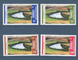 Congo, **, Yv 797, 798, 799, 800, Mi 1083n 1084, 1085, 1086, SG 1976 à 1079, Lac Bleu, - Nuevas/fijasellos