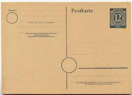 Kontrollrat  P954 PFII  Postkarte PLATTENFEHLER 1946  Kat. 6,50 € - Postwaardestukken