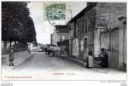 77 MORMANT UNE RUE ATTELAGE DE BOEUFS EDIT GRUOT - Mormant