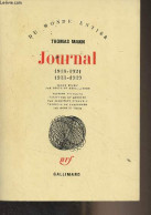 Journal 1940-1955 - "Du Monde Entier" - Mann Thomas - 1985 - Sonstige & Ohne Zuordnung