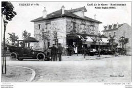 77 VAIRES SUR MARNE CAFE DE LA GARE RESTAURANT MAISON EUGENE HUREL EDIT HUREL - Vaires Sur Marne