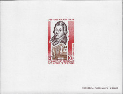 Afars Et Issas 1973 Y&T PA 92, Feuillet De Luxe. Edward Jenner, Vaccin, éradication De La Variole - Malattie