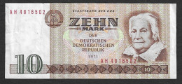 DDR - Banconota Circolata Da 10 Marchi P-28b - 1986 #19 - 10 Mark