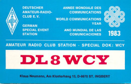 Germany Federal Republic Radio Amateur QSL Card Y03CD DL8WCY - Radio Amatoriale