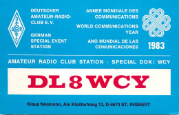 Germany Federal Republic Radio Amateur QSL Card Y03CD DL8WCY - Amateurfunk