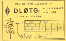 Germany Federal Republic Radio Amateur QSL Card Y03CD DL0TG - Amateurfunk