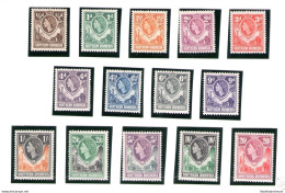 1953 NORTHERN RHODESIA Elizabeth II Set Of 14 SG N° 61/74 MLH* - Andere & Zonder Classificatie