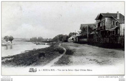 77 BOIS LE ROI VUE SUR LA SEINE QUAI OLIVIER METRA - Bois Le Roi