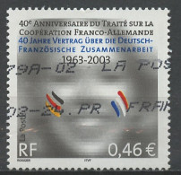 France - Frankreich 2003 Y&T N°3542 - Michel N°3681 (o) - 0,46€ émission Commune France Allemagne - Oblitérés