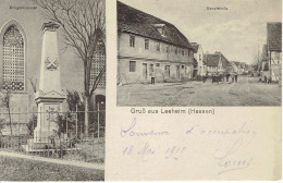 Gruss Aus Leeheim Hessen Souvenir D'occupation  1919 - Riedstadt