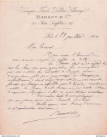 BARSOT ET CIE BANQUE FONDS PUBLICS CHANGE 1880 PARIS - 1800 – 1899