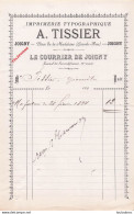 JOIGNY YONNE 1894  A.  TISSIER IMPRIMERIE  LE COURRIER DE JOIGNY R1 - 1800 – 1899