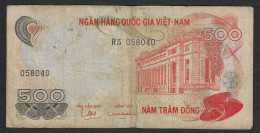 Vietnam Del Sud - Banconota Circolata Da 500 Dong P-28a - 1970 #19 - Vietnam