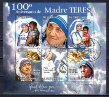 Célébrités Mère Teresa Saint Thomas Et Prince 2010 (18) Yvert N° 3578 à 3583 Oblitérés Used - Madre Teresa