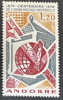 ANDORRA - MNH** - 1974 Universal Postal Union Centenary  - # 263 - Nuevos